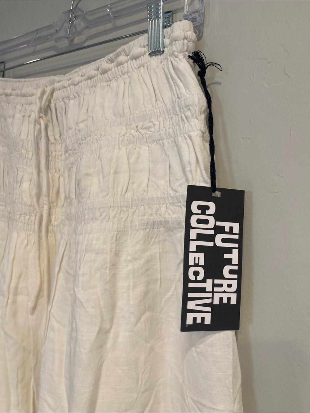 NWT High-Rise Embroidered Eyelet Drop Waist A-Line Skirt - Future Collective M - Picture 7 of 9